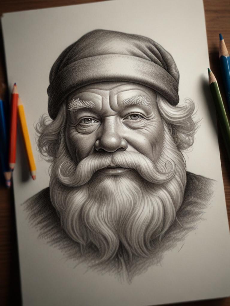 Santa Claus Sketch photo